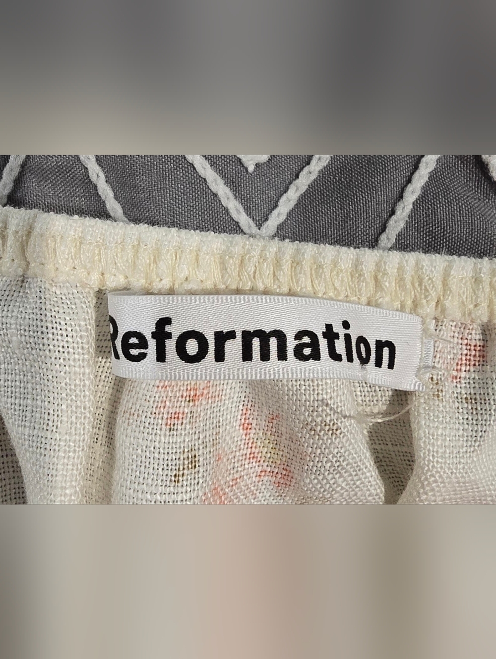 Reformation Floral Linen Haven Top Size Small - Picture 4 of 8